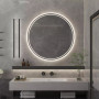 Круглое зеркало с подсветкой Декор 23 в интернет-магазине «Зеркала с подсветкой в Санкт-Петербурге» фото