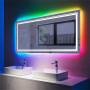 Зеркало с RGB подсветкой Декор 06 в интернет-магазине «Зеркала с подсветкой в Санкт-Петербурге» фото