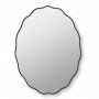 Овальное волнистое зеркало в чёрной раме Fancy Oval Black (Фэнси) Smal 60*80 см в интернет-магазине «Зеркала с подсветкой в Санкт-Петербурге» фото