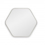 Зеркало в серебряной тонкой раме Hexagon S Silver (Хексаген)  Smal 60*54 см в интернет-магазине «Зеркала с подсветкой в Санкт-Петербурге» фото