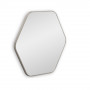 Зеркало в серебряной тонкой раме Hexagon S Silver (Хексаген)  Smal 60*54 см в интернет-магазине «Зеркала с подсветкой в Санкт-Петербурге» фото