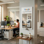 Настенное и напольное декоративное зеркало с изображением поиска Google (Гугл) в интернет-магазине «Зеркала с подсветкой в Санкт-Петербурге» фото