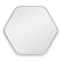 Шестиугольное зеркало в серебряной тонкой раме Hexagon M Silver (Хексаген) Smal 80*74 см в интернет-магазине «Зеркала с подсветкой в Санкт-Петербурге» фото