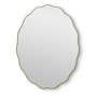 Овальное волнистое зеркало в золотой раме Fancy Oval Gold (Фэнси) Smal 60*80 см в интернет-магазине «Зеркала с подсветкой в Санкт-Петербурге» фото