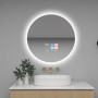 Круглое умное Smart зеркало с подсветкой и сенсорным экраном с Android OS SM002-8 диаметр 800 мм в интернет-магазине «Зеркала с подсветкой в Санкт-Петербурге» фото