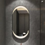 Овальное зеркало капсульной формы с задней подсветкой MM013 в интернет-магазине «Зеркала с подсветкой в Санкт-Петербурге» фото