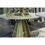 Стол журнальный круглый керамогранит белый 76AR-00910 в интернет-магазине «Зеркала с подсветкой в Санкт-Петербурге» фото