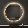 Круглое зеркало с подсветкой Декор 30 в интернет-магазине «Зеркала с подсветкой в Санкт-Петербурге» фото
