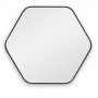 Шестиугольное зеркало в чёрной тонкой раме Hexagon M Black (Хексаген) Smal 80*74 см в интернет-магазине «Зеркала с подсветкой в Санкт-Петербурге» фото