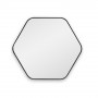 Шестиугольное зеркало в чёрной тонкой раме Hexagon S Black (Хексаген)  Smal 60*54 см в интернет-магазине «Зеркала с подсветкой в Санкт-Петербурге» фото