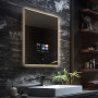 Умное Smart зеркало с подсветкой и сенсорным экраном с Android OS SM001-8 600х800 мм в интернет-магазине «Зеркала с подсветкой в Санкт-Петербурге» фото