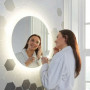 Круглое настенное зеркало со светодиодной LED-подсветкой Балтазар в интернет-магазине «Зеркала с подсветкой в Санкт-Петербурге» фото