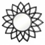 Круглое зеркало-солнце в чёрной декоративной раме Shiny Black в интернет-магазине «Зеркала с подсветкой в Санкт-Петербурге» фото